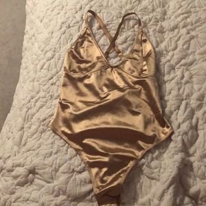Metallic Gold Bodysuit